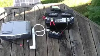 100w Renogy Solar Panel setup for shed