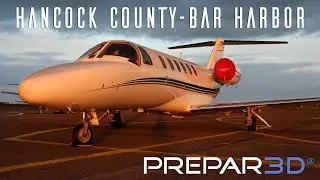 Prepar3D - Carenado Citation 525- Landing at Hancock County-Bar - TrackIR