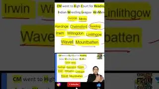 Trick to Learn || All British Governors general & viceroy Of India & their Tenure || Modern History