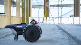 Skanska Survey bruker SitePrint for å printe plantegninger på betongen