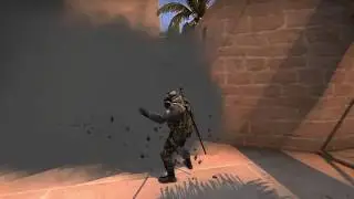 CS:GO awp no scope headshot wallbang through smoke