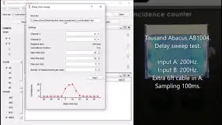 delay sweep with Tausand Abacus - Tutorial
