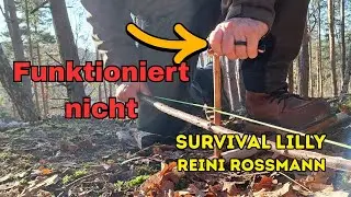 Feuerbohren mit dem Irbismesser von @ReiniRossmann und warum es nicht funktioniert |@SurvivalLilly