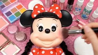 🐭 Mickey Mouse ASMR ✨ | Classic Glow Skincare & Playful Makeup 🎈❤️