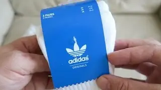 Adidas Originals Solid Crew Socks 3 Pairs S21489 Unboxing