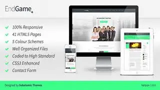 EndGame - Responsive, Retina Ready HTML Template | Themeforest Website Templates and Themes