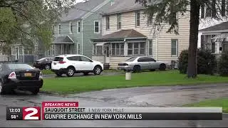 Gunfire exchange in New York Mills leads to arrest