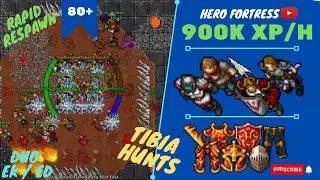 DUO EK/ED LVL 80+ 900K+ XP/H 150% - SKILLS 73/67 - TIBIA HUNT - HERO CAVE - RAPID RESP EVENT