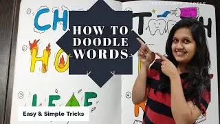 Turn SIMPLE WORDS into DOODLES | DOODLE WORDS | Lettering Doodle | How to turn Words into Doodles 😀