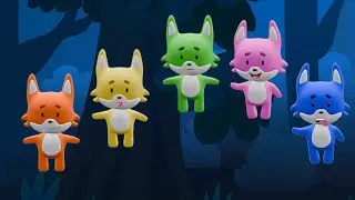 Five Little Foxes Jumping on the Bed| Ten in The Bed | Kidz World Nursery Rhymes & Song #cocomelon