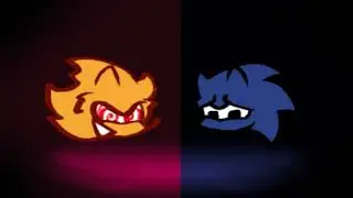 (old & awful) FNF Doomsday but sonic and fleetway sings it! | Mistful Crimson Morning Cover