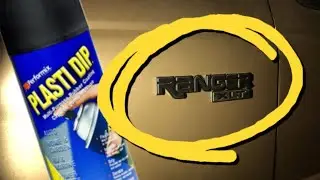 How To Blackout Car/Truck Emblems With Plasti Dip! FORD RANGER MODS