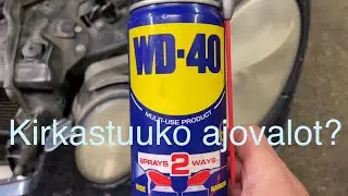 Kirkastaako WD-40 Mersun ajovalot?