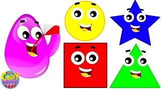 Learn Shapes for Children by Crazy Surprise Eggs