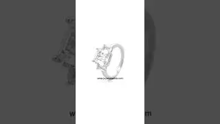 Anillo de compromiso en plata 925 #4241 #ring #jewellery #jewelry #silver #gemstone