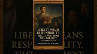 Freedom = Responsibility. Many fear it, but true liberty demands courage. #StandUpBala #motivation