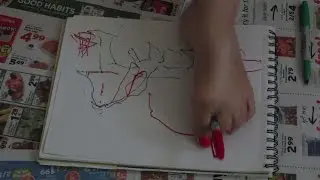 drawing with my feet challenge