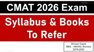 CMAT 2026 Exam Pattern, Books & Syllabus to Refer || GK and I.E Section || Shivam Gupta || Mock Zone