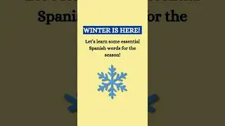Must-Know Winter Words in Spanish ❄️ | Essential Spanish Vocabulary for Beginners