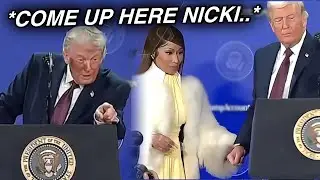 Ники Минаж была приглашена на сцену Трампом в Вашингтоне, округ Колумбия.