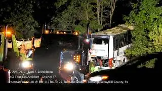 20210919 MCI Tour Bus Accident -Interstate 81, Exit 112 Hegins,  Schuylkill County, Pennsylvania