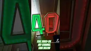 Plywood Marquee numbers with lights! full build on my channel, link below 👇#woodworking #Marquee