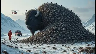 A Giant Bison is rescued by Cockroaches | a heartwarming story #animals #aistory #animalrescue