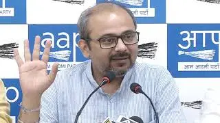 AAP Leader Dilip Pandey Briefs Media on MCD multi crore land scam