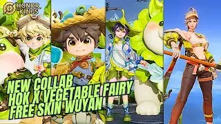 New Collab HOK x Vegetable Fairy | Free Skin Wuyan | Skin Honor Pass - Honor of Kings Global