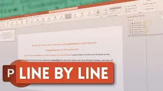 PowerPoint animate text by line or word - Animation Tutorial ✔