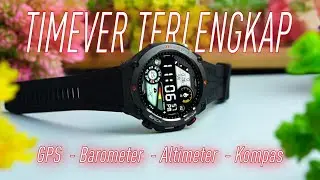 Smartwatch Murah 400 Ribuan Sudah Build in GPS, Barometer, Altimeter, Kompas - TIMEVER KC82 PRO