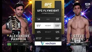 ALEXANDRE PANTOJA VS STEVE ERCEG FULL FIGHT #ufc #ufc301