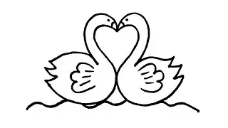 Two Duck Drawing Step by Step | Easy Duck Drawing