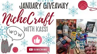 GIVEAWAY!🧶|❄️ January Giveaway❄️| Now Closed| Yarn / Crochet Bundle| NicheCraft with Kassi