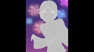 Summer Festival OC Anime Style. Time-Lapse Digital Art. #ibispaintx