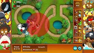 Lets Play Bloons Monkey City Packed BFB Impoppable Keyholes Forest Map No Commentary 992