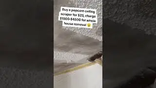 Popcorn ceiling removal  #martinextraordinaire #business🎥: popcornremovalasap DM FOR REMOVAL