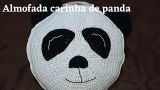 Passo a passo de almofada ursinho panda 🐼 #croche #passoapassocroche #almofada #almofadacroche