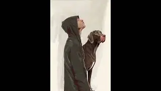 weim and black hoodie man