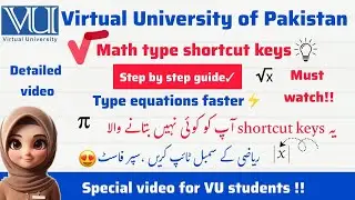 MathType Software Tricks to solve a paper in a Few Minutes: Tips and Tricks for Math Exam Symbols