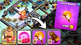 BEST WAY to use NEW EPIC EQUIPMENT Stick Horse in Clash of Clans! New Medal Event Wise Warriors!