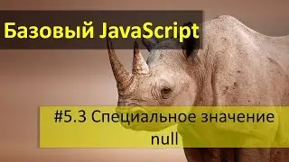 Специальное значение null в JavaScript