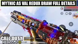 *NEW* Codm Cross Guard Mythic Drop Redux Full Details | Mythic As Val & Legendary Smoke Gameplay