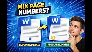 How to Number Pages with Roman Numerals and Numbers in MS Word