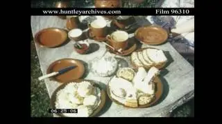 Devon Cream Tea.  Archive film 96310