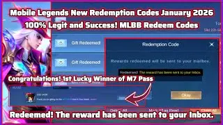 No Limit! Mobile Legends New Redeem Codes January 23, 2026 - congrats to the 1st Winner of M7 pass