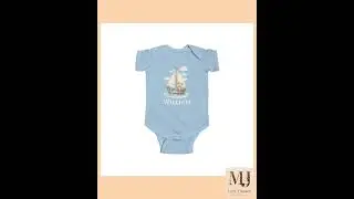 Personalized Baby Bear Sailor Bodysuit Custom Name Cotton Romper for Baby Boys or Girls Cute Naut...