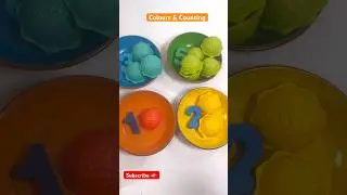 Learn Colours & Counting! Using Ice Cream Scoops! Educational Videos for Kids