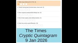 The Times Cryptic Quintagram 2460