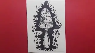 How to Doodle#Doodle art#Mushroom Doodles#Easy#Drawing#Space Doodles#Art#Cute Doodle#Easy beginner